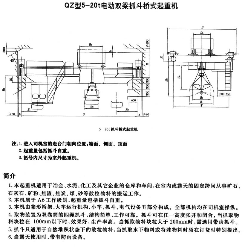 QZ型抓斗橋式起重機