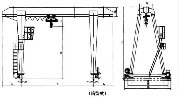 MH型電動(dòng)葫蘆門式起重機(jī)
