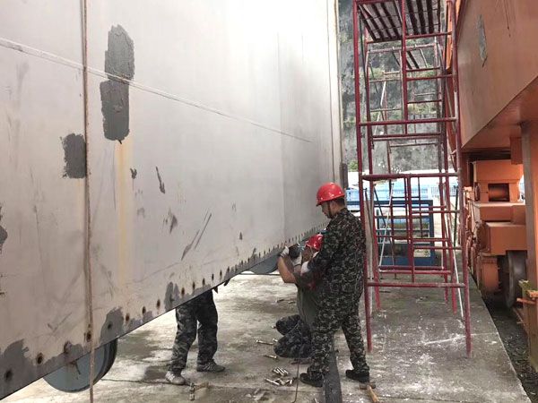 閘門水封更換、改造施工